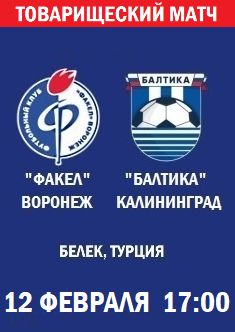 Товарищеский матч Факел - Балтика